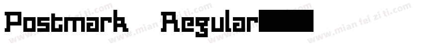 Postmark Regular字体转换